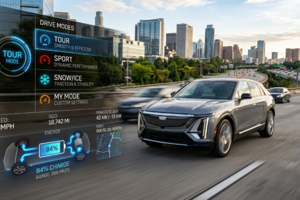 Do the Driving Modes in Cadillac Lyriq Offer Different Ranges or Battery Usages?